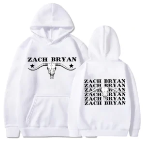 Zach Bryan Hoodie Bull Skull