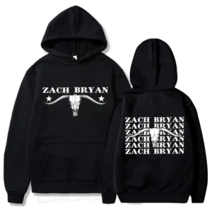 Zach Bryan Hoodie Bull Skull