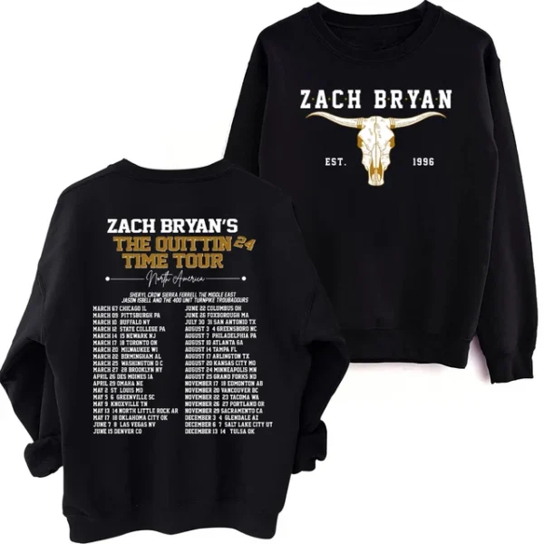 Quittin Time Tour Crewneck Hoodie 2024