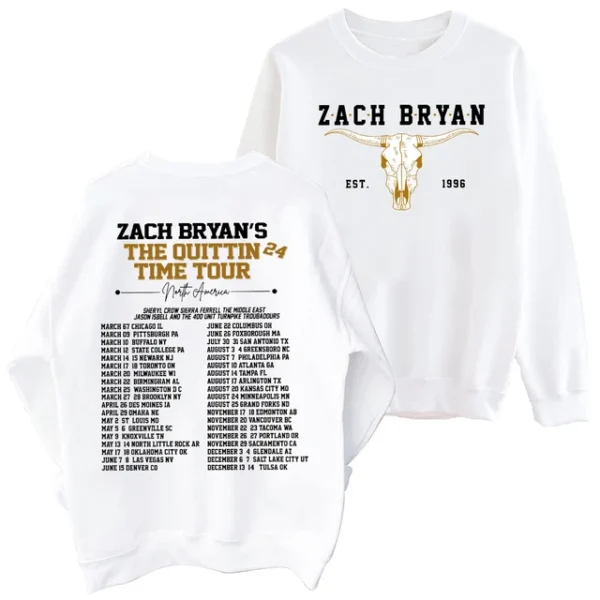 Quittin Time Tour Crewneck Hoodie 2024