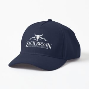 Zach Bryan Cap navy blue white Logo 2024